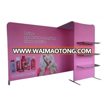 portable modular exhibition stand tension fabric backdrop display for trade show