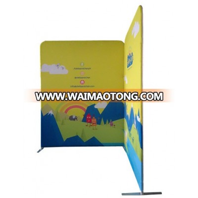 Custom tension fabric display stand pop up backdrop wall for exhibition